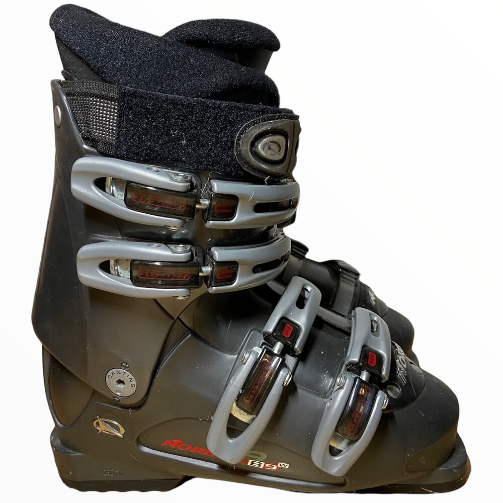 Nordica B9W Ski Boots 4 Micro Adjust Alu Buckles Black Mondo 240/245 7.5/8
